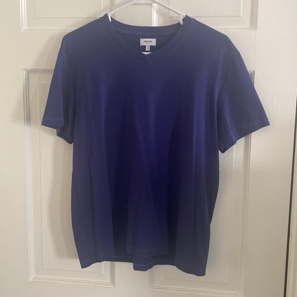 Hydenyoo blue v neck t shirt medium